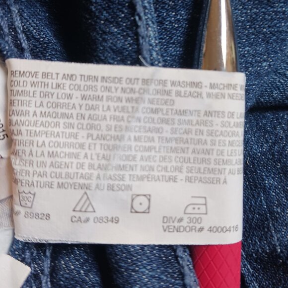 Gloria Vanderbilt Marnie Skimmer Jeans Size 8 | Embroidered Denim Crop | Stretch - Picture 11 of 15